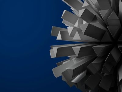 Abstract blue light patterns on dark background